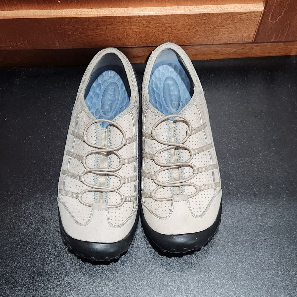 Cream and Black Sneakers